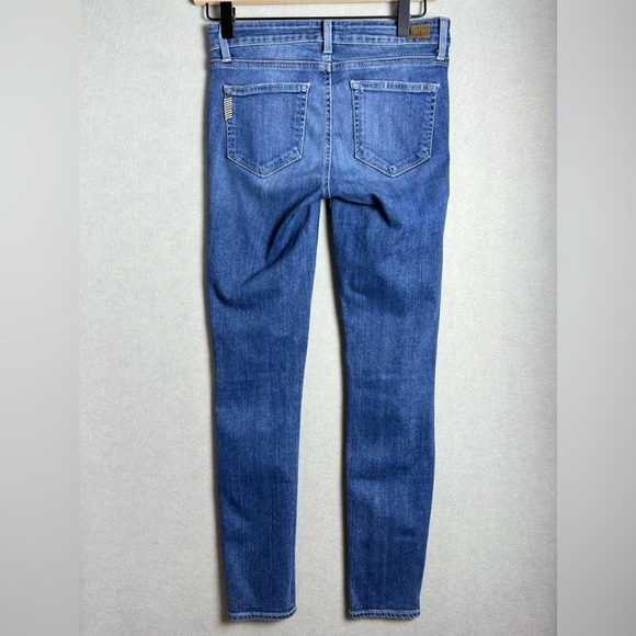 Paige Women’s Distressed Denim Low Rise Skinny Jeans size 25 - Picture 6 of 12